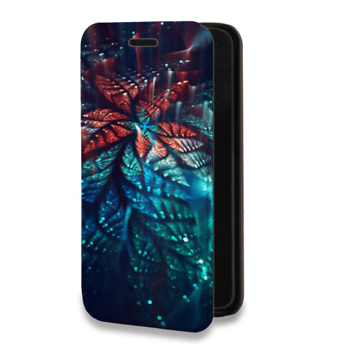 Дизайнерский горизонтальный чехол-книжка для Samsung Galaxy S10 Lite Абстракции Фрактал