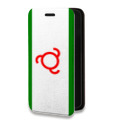 Дизайнерский горизонтальный чехол-книжка для ASUS ZenFone 6 ZS630KL флаг ингушетии
