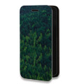 Дизайнерский горизонтальный чехол-книжка для Samsung Galaxy S10 лес
