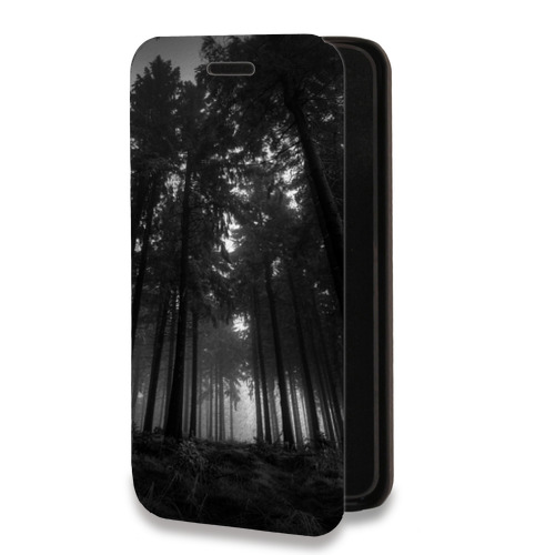 Дизайнерский горизонтальный чехол-книжка для Alcatel One Touch Idol 2 mini лес