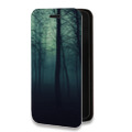 Дизайнерский горизонтальный чехол-книжка для Iphone 11 Pro лес