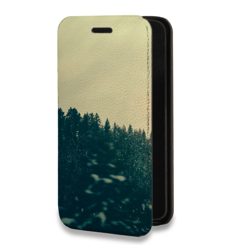 Дизайнерский горизонтальный чехол-книжка для Iphone 11 Pro Max лес