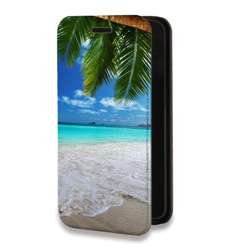 Дизайнерский горизонтальный чехол-книжка для Iphone 7 Plus / 8 Plus пляж