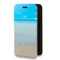 Дизайнерский горизонтальный чехол-книжка для Nokia 7 пляж