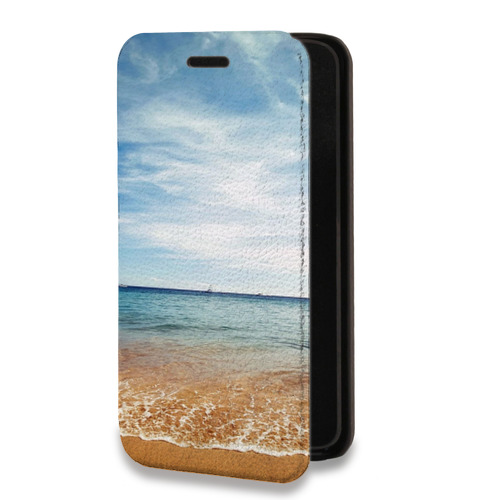 Дизайнерский горизонтальный чехол-книжка для Xiaomi RedMi Note 9 пляж