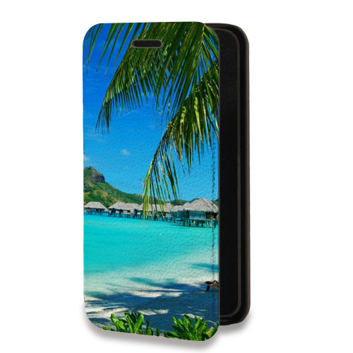 Дизайнерский горизонтальный чехол-книжка для Huawei P Smart (2019) пляж