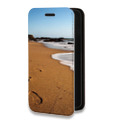 Дизайнерский горизонтальный чехол-книжка для Samsung Galaxy S10 пляж