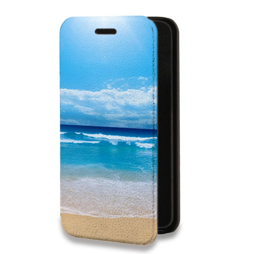 Дизайнерский горизонтальный чехол-книжка для Realme C11 (2021) пляж