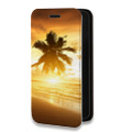 Дизайнерский горизонтальный чехол-книжка для Samsung Galaxy A51 пляж