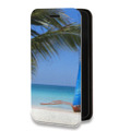 Дизайнерский горизонтальный чехол-книжка для Iphone 14 Plus пляж