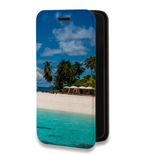 Дизайнерский горизонтальный чехол-книжка для Nokia 3.4 пляж
