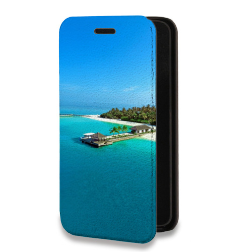 Дизайнерский горизонтальный чехол-книжка для Huawei Honor 30 пляж
