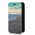 Дизайнерский горизонтальный чехол-книжка для Tecno Spark 8C пляж