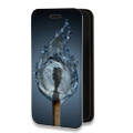 Дизайнерский горизонтальный чехол-книжка для Samsung Galaxy A52 стихии