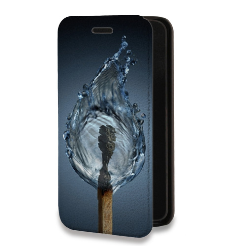 Дизайнерский горизонтальный чехол-книжка для Samsung Galaxy A32 стихии