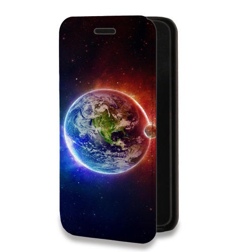 Дизайнерский горизонтальный чехол-книжка для Iphone 11 Pro Max стихии