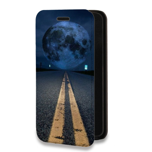 Дизайнерский горизонтальный чехол-книжка для Samsung Galaxy S22 Ultra ночь