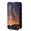 Дизайнерский горизонтальный чехол-книжка для Samsung Galaxy S22 Ultra горы
