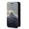 Дизайнерский горизонтальный чехол-книжка для Iphone 12 Pro горы