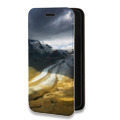 Дизайнерский горизонтальный чехол-книжка для Samsung Galaxy A51 горы