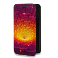 Дизайнерский горизонтальный чехол-книжка для Samsung Galaxy A32 Абстракции Фрактал