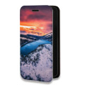 Дизайнерский горизонтальный чехол-книжка для Samsung Galaxy S10 озеро