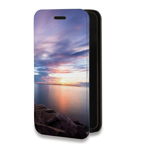 Дизайнерский горизонтальный чехол-книжка для Samsung Galaxy S10 озеро