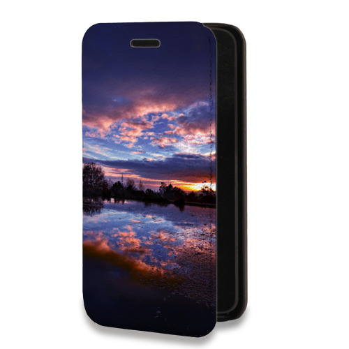 Дизайнерский горизонтальный чехол-книжка для Iphone 11 Pro Max озеро