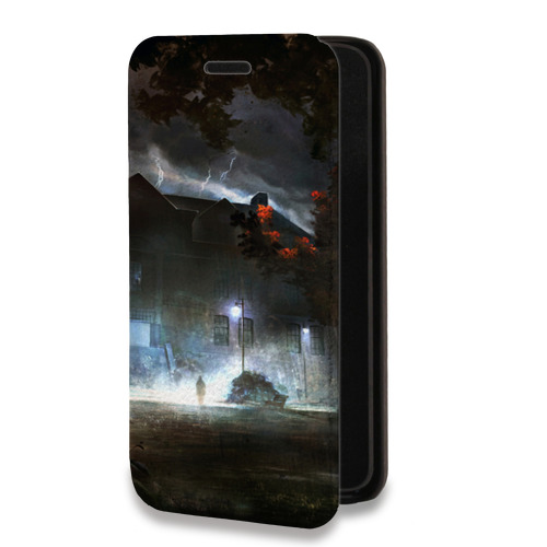 Дизайнерский горизонтальный чехол-книжка для Huawei P Smart (2021) молния