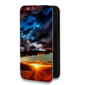 Дизайнерский горизонтальный чехол-книжка для Iphone 11 Pro Max восход