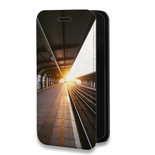 Дизайнерский горизонтальный чехол-книжка для Nokia X10 восход