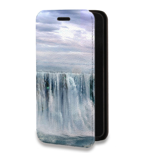 Дизайнерский горизонтальный чехол-книжка для Iphone 7 Plus / 8 Plus водопады