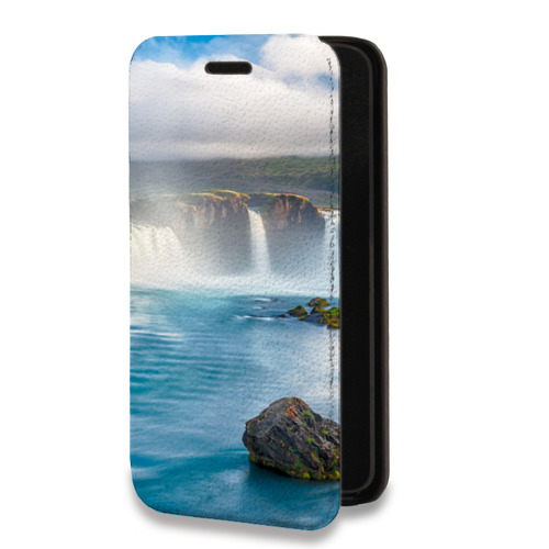 Дизайнерский горизонтальный чехол-книжка для Iphone 7 водопады