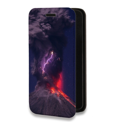 Дизайнерский горизонтальный чехол-книжка для Xiaomi Mi 11 вулкан
