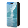 Дизайнерский горизонтальный чехол-книжка для Iphone 14 Plus айсберг