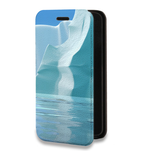 Дизайнерский горизонтальный чехол-книжка для Iphone 14 Plus айсберг