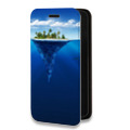 Дизайнерский горизонтальный чехол-книжка для Samsung Galaxy S10 айсберг
