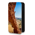 Дизайнерский горизонтальный чехол-книжка для Iphone Xr каньоны