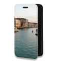 Дизайнерский горизонтальный чехол-книжка для Iphone 7 Plus / 8 Plus венеция