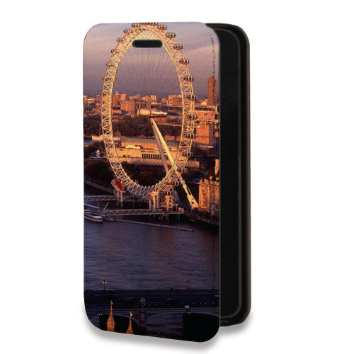 Дизайнерский горизонтальный чехол-книжка для Iphone 14 Pro Max Лондон