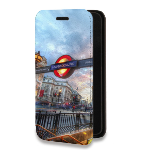 Дизайнерский горизонтальный чехол-книжка для Iphone 12 Pro Лондон