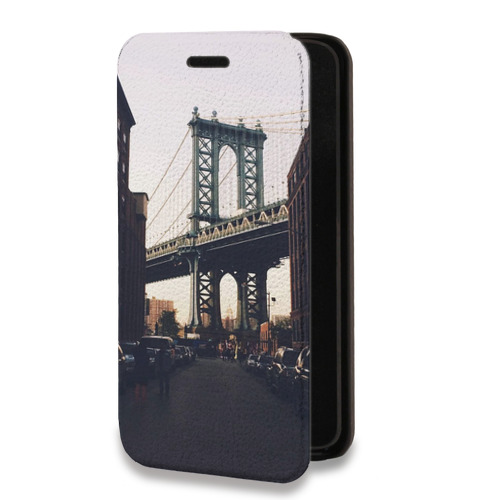 Дизайнерский горизонтальный чехол-книжка для Samsung Galaxy A72 Нью-Йорк