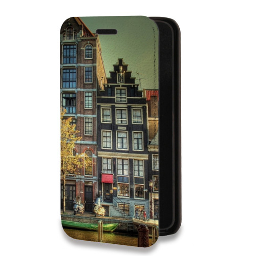 Дизайнерский горизонтальный чехол-книжка для Huawei Y6p амстердам