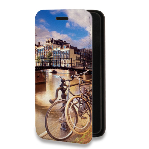 Дизайнерский горизонтальный чехол-книжка для Nokia X10 амстердам