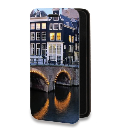 Дизайнерский горизонтальный чехол-книжка для LeRee Le3 амстердам