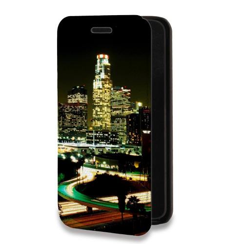 Дизайнерский горизонтальный чехол-книжка для Huawei P40 Pro Лос-Анджелес