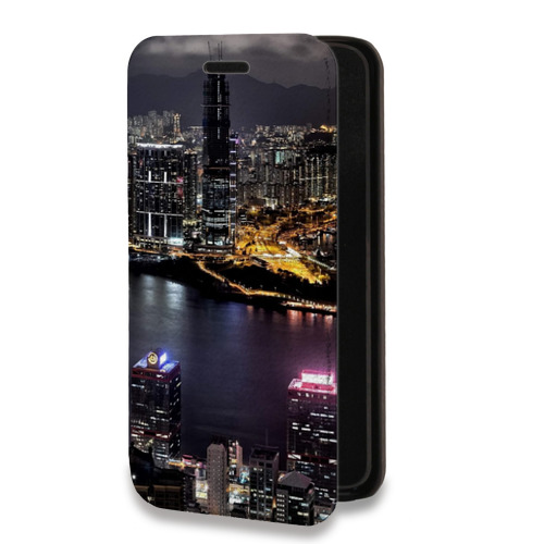 Дизайнерский горизонтальный чехол-книжка для Xiaomi RedMi Note 10 Гонконг