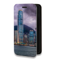 Дизайнерский горизонтальный чехол-книжка для Huawei P40 Lite E Гонконг