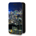 Дизайнерский горизонтальный чехол-книжка для Samsung Galaxy A32 Гонконг
