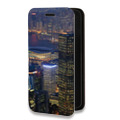 Дизайнерский горизонтальный чехол-книжка для Samsung Galaxy Ace 4 Гонконг